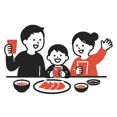 家族で町中華